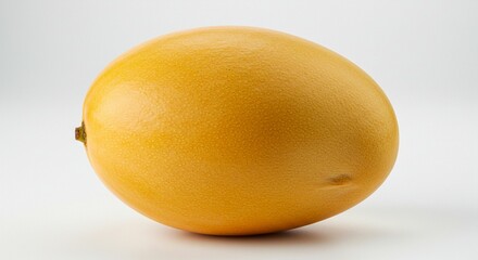 Ripe Yellow Mango Fruit Studio Shot Isolated on White Background