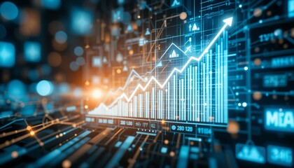 Obraz premium Dynamic Data Visualization with Trending Graphs
