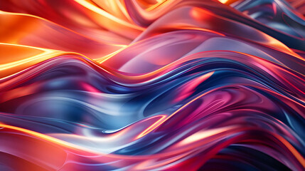 Fototapeta premium Abstract Background Flows with Vibrant Colors and Dynamic Shapes Smoothly