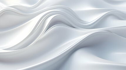 Obraz premium Abstract White Flowing Cloth Creates a Soft and Elegant Background for Design Projects