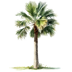 watercolor palm tree.