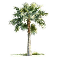 watercolor palm tree.