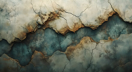 Abstract Cracked Texture: A Study in Earthy Tones