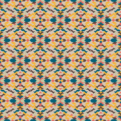 American tribal ethnic native pattern seamless.Traditional Navajo,Aztec,Apache,Southwest and Mexican style fabric pattern.Abstract vector motif pattern.For fabric,clothing,blanket,woven,wrap,decorate.