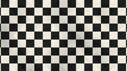 Fototapeta premium Abstract 3D Checkerboard Pattern Creates Visual Depth and Dimension with Geometric Shapes
