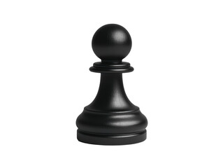 Isolated Black Chess Pawn Piece