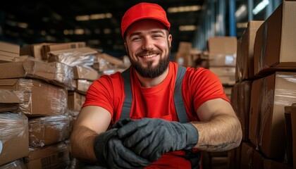 A postal worker sorting letters in an organized system, showcasing the efficiency of modern distribution methods with a focus on logistical operations and streamlined delivery networks This image