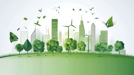 Energy-efficient technologies in a clean and green city environment