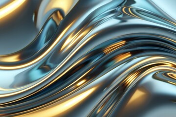 Fluid abstract art digital medium colorful waves modern design close-up view visual concept
