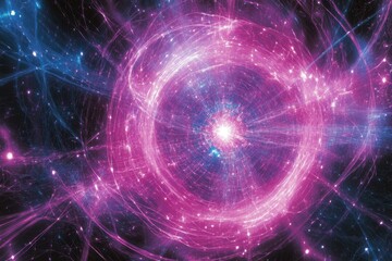 Fototapeta premium Interconnected Patterns of Cosmic Energy and Light