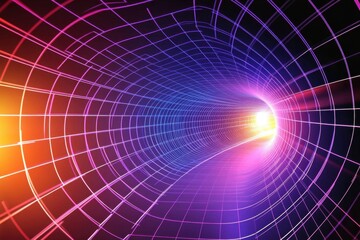 Vibrant Energy in Abstract Space Tunnel