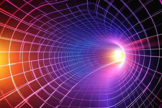 Vibrant Energy in Abstract Space Tunnel