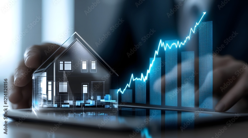 Poster Visually Captivating AI Driven Real Estate Analytics Showcase Profitable Investment Opportunities with Interactive 3D Maps Smart Algorithms and Investment Insights