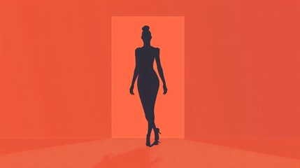 Professional Runner Woman Character Flat Vector Illustration