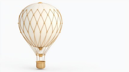Obraz premium A vintage hot air balloon with a classic design, symbolizing adventure and freedom. Perfect for travel-themed projects or event promotions.