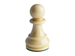 Isolated White Chess Pawn Piece