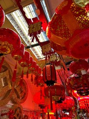 Chinese New Year market, Chinese New Year, toys for the Chinese New Year, decorations for the...