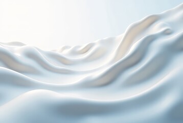 Obraz premium Abstract Milk Flow: Dynamic Color Burst