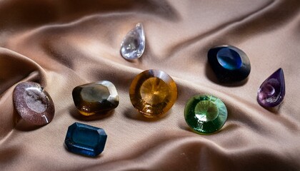 Explore the artistry of combining silk and gemstones.  