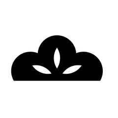 black sakura flower element