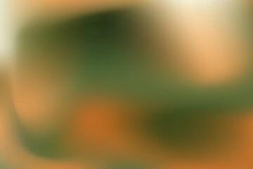 Abstract Desaturated Green and Orange Gradient with Soft Blur