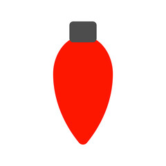 red tumblr light ornament