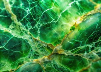 Naklejka premium High-resolution macro images showcase the exquisite texture and color of green quartz marble.