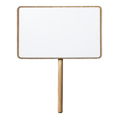 Fototapeta premium Creative blank sign display for events outdoor venue image showing natural light informal setting