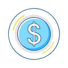 currency symbol icon, currency symbol vector illustration-simple illustration of currency symbol, perfect for currency symbol logos and icons