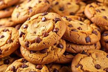 Delicious Homemade Chocolate Chip Cookies on Baking Sheet -  Perfect for Baking Blogs & Websites