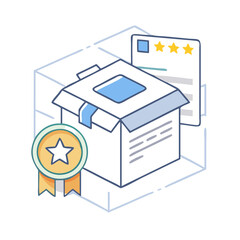 featured product icon, featured product vector illustration-simple illustration of featured product, perfect for featured product logos and icons