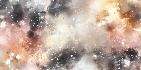 Fototapeta premium Abstract Watercolor Background Soft Neutral Tones Swirls and Splashes