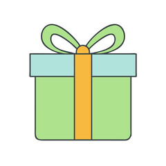 gift box icon, gift box vector illustration-simple illustration of gift box, perfect for gift box logos and icons
