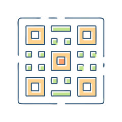 qr code icon, qr code vector illustration-simple illustration of qr code, perfect for qr code logos and icons