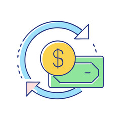 refund icon, refund vector illustration-simple illustration of refund, perfect for refund logos and icons