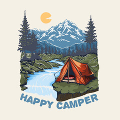 tent in the mountains