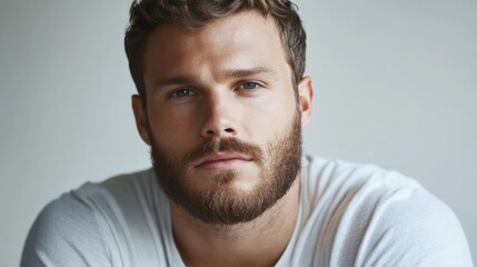 Fototapeta premium Contemporary living room in white and gray with a large gray corner sofa with tv area and seating area. 3D rendering.