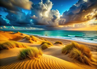 Majestic coastal dunes offer stunning beach scenery, golden sands, and dramatic photographic opportunities.