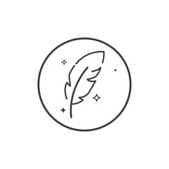 Feather logo icon