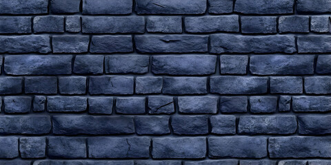 Fototapeta premium Dark Blue Stone Wall Texture Creates a Rustic and Weathered Appearance with Deep Indigo Tones