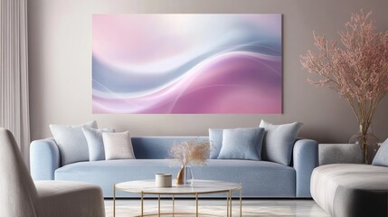 Frame mockup, ISO A paper size. Living room wall poster mockup. Interior mockup with house background. Modern interior design. 3D render

