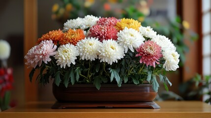 Japanese Floral Display for National Day