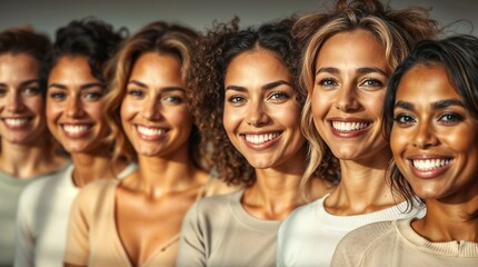 Fototapeta premium Diverse Women Standing Together in Unity