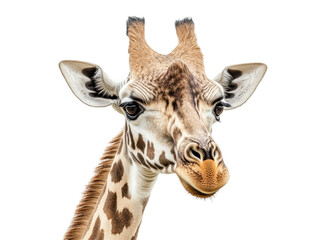 Fototapeta premium Isolated Giraffe Head Close-up