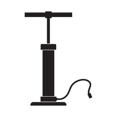 Bicycle pump  icon design. isolated on white and black background. vector illustration. EPS 10