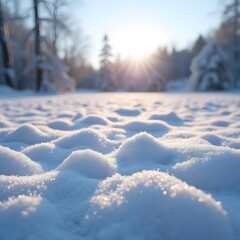 Captivating Winter Wonderland Nature's Serene Beauty Captured in High-Quality Focus Stacked Photo