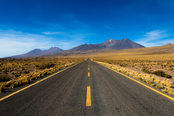 Endless Road Through the Atacama Desert, Chile
