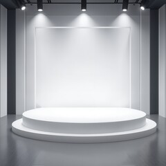 stage with spotlights
