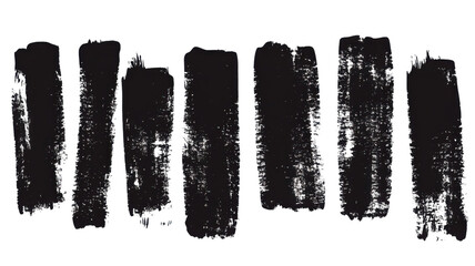 Black Ink Brush Strokes: A collection of bold, expressive black ink brush strokes, offering a variety of textures and widths, perfect for adding a raw, artistic feel to your designs.