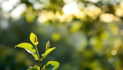 New Life Emerging: Close-up of Delicate Spring Buds on Branch